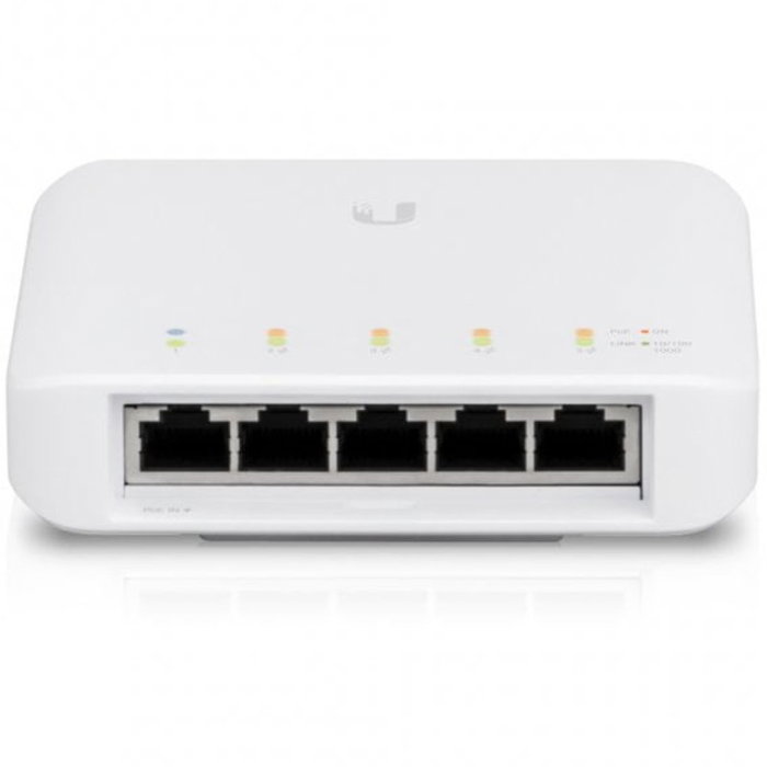 Ubiquiti UniFi USW-Flex Switch Gigabit L2 con 5 puertos y soporte PoE Blanco Ubiquiti UniFi USW-Flex Switch Gigabit L2 con 5 puertos y soporte PoE Blanco